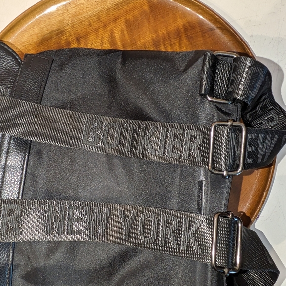Mini Botkier Black Vinyl and Cloth Backpack in Great Condition - Picture 6 of 7